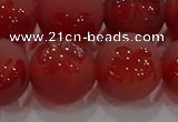 CAG8916 15.5 inches 12mm round matte red agate beads wholesale