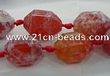 CAG9065 15.5 inches 15*20mm nuggets fire crackle agate beads