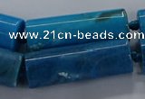 CAG9088 15.5 inches 12*46mm - 13*48mm tube dragon veins agate beads