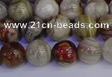 CAG9113 15.5 inches 10mm round Mexican crazy lace agate beads