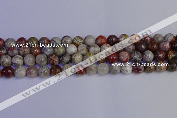 CAG9114 15.5 inches 12mm round Mexican crazy lace agate beads