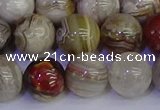 CAG9115 15.5 inches 14mm round Mexican crazy lace agate beads