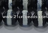 CAG9136 15.5 inches 14mm round tibetan agate beads wholesale