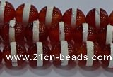 CAG9141 15.5 inches 8mm round tibetan agate beads wholesale