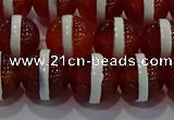 CAG9143 15.5 inches 12mm round tibetan agate beads wholesale