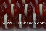 CAG9144 15.5 inches 14mm round tibetan agate beads wholesale