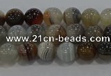 CAG9148 15.5 inches 6mm round line agate beads wholesale