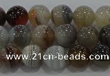 CAG9149 15.5 inches 8mm round line agate beads wholesale