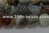 CAG9150 15.5 inches 10mm round line agate beads wholesale