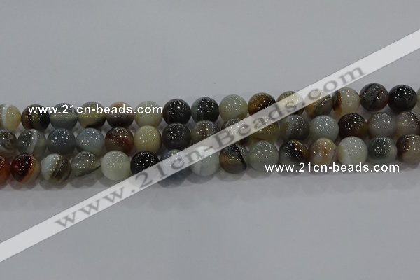 CAG9151 15.5 inches 12mm round line agate beads wholesale