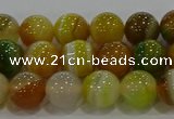 CAG9164 15.5 inches 8mm round line agate beads wholesale