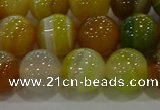 CAG9166 15.5 inches 12mm round line agate beads wholesale