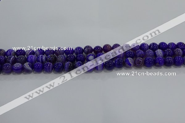 CAG9170 15.5 inches 6mm round line agate beads wholesale