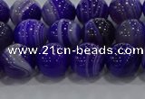 CAG9171 15.5 inches 8mm round line agate beads wholesale