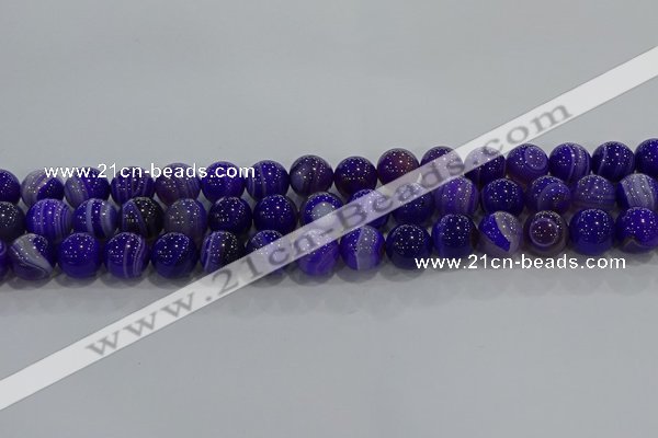 CAG9172 15.5 inches 10mm round line agate beads wholesale