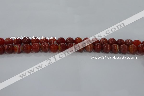 CAG9177 15.5 inches 6mm round line agate beads wholesale