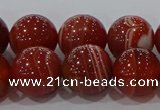 CAG9180 15.5 inches 12mm round line agate beads wholesale