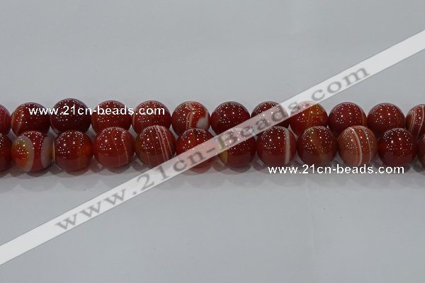 CAG9182 15.5 inches 16mm round line agate beads wholesale