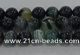 CAG9185 15.5 inches 6mm round line agate beads wholesale