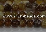 CAG9193 15.5 inches 6mm round line agate gemstone beads