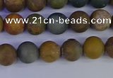 CAG9281 15.5 inches 6mm round matte ocean jasper beads wholesale