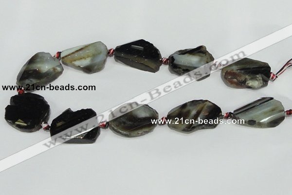 CAG933 16 inches rough agate gemstone nugget beads wholesale