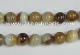 CAG937 16 inches 8mm round madagascar agate gemstone beads