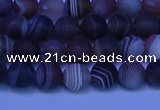 CAG9371 15.5 inches 6mm round matte botswana agate beads