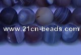 CAG9373 15.5 inches 10mm round matte botswana agate beads