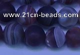 CAG9374 15.5 inches 12mm round matte botswana agate beads