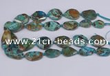 CAG9412 15.5 inches 20*25mm - 25*35mm freeform ocean agate beads