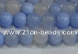 CAG9446 15.5 inches 6mm round blue agate beads wholesale