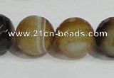 CAG951 16 inches 20mm faceted round madagascar agate gemstone beads