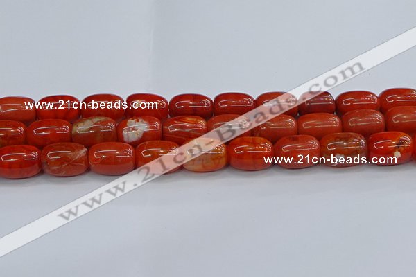 CAG9544 15.5 inches 13*18mm drum dragon veins agate beads