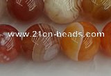 CAG9565 15.5 inches 14mm round red botswana agate gemstone beads