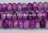 CAG9572 15.5 inches 4*6mm faceted rondelle crazy lace agate beads