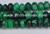 CAG9595 15.5 inches 5*8mm faceted rondelle crazy lace agate beads