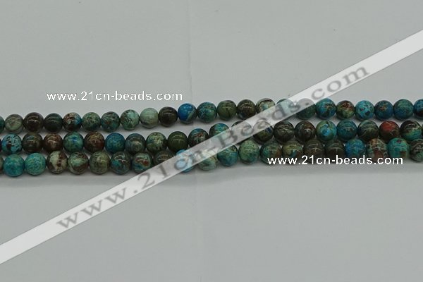 CAG9600 15.5 inches 6mm round ocean agate gemstone beads wholesale