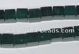 CAG961 15.5 inches 8*8mm cube green agate gemstone beads wholesale