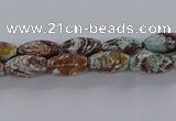 CAG9610 15.5 inches 6*12mm rice ocean agate gemstone beads