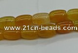 CAG9621 15.5 inches 8*12mm drum dragon veins agate beads wholesale