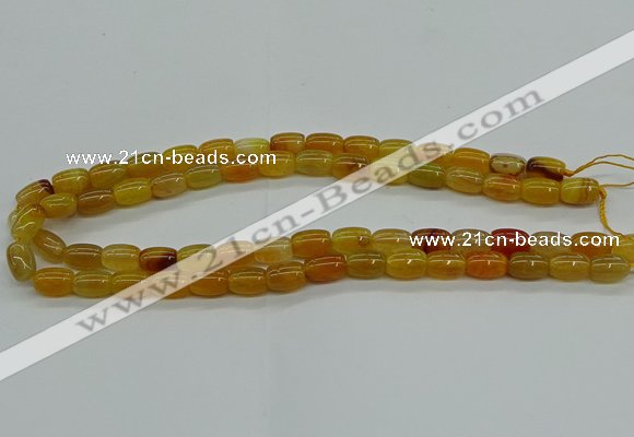 CAG9621 15.5 inches 8*12mm drum dragon veins agate beads wholesale