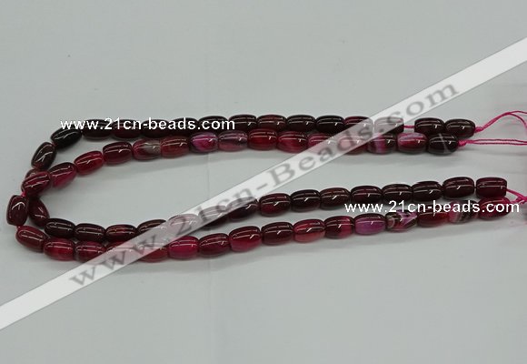 CAG9623 15.5 inches 8*12mm drum dragon veins agate beads wholesale