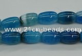 CAG9624 15.5 inches 8*12mm drum dragon veins agate beads wholesale