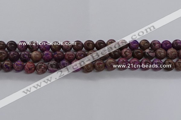 CAG9641 15.5 inches 8mm round ocean agate gemstone beads wholesale