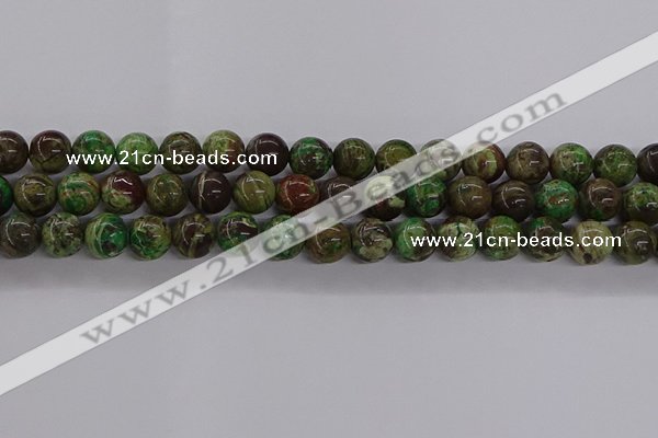 CAG9647 15.5 inches 10mm round ocean agate gemstone beads wholesale