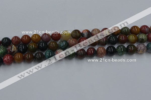 CAG9663 15.5 inches 10mm round ocean agate beads wholesale