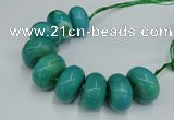 CAG9685 7.5 inches 20*35mm rondelle agate gemstone beads