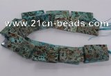 CAG9697 15.5 inches 30*45mm - 35*50mm rectangle ocean agate beads