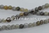 CAG970 15.5 inches 4mm round bamboo leaf agate gemstone beads